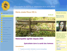 Tablet Screenshot of naturopathecoach.com